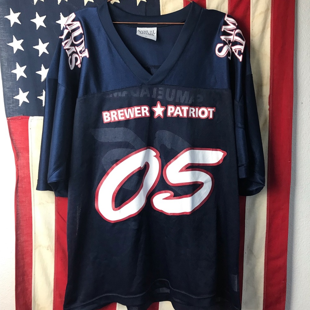 Sam Adams official brewer football jersey XL